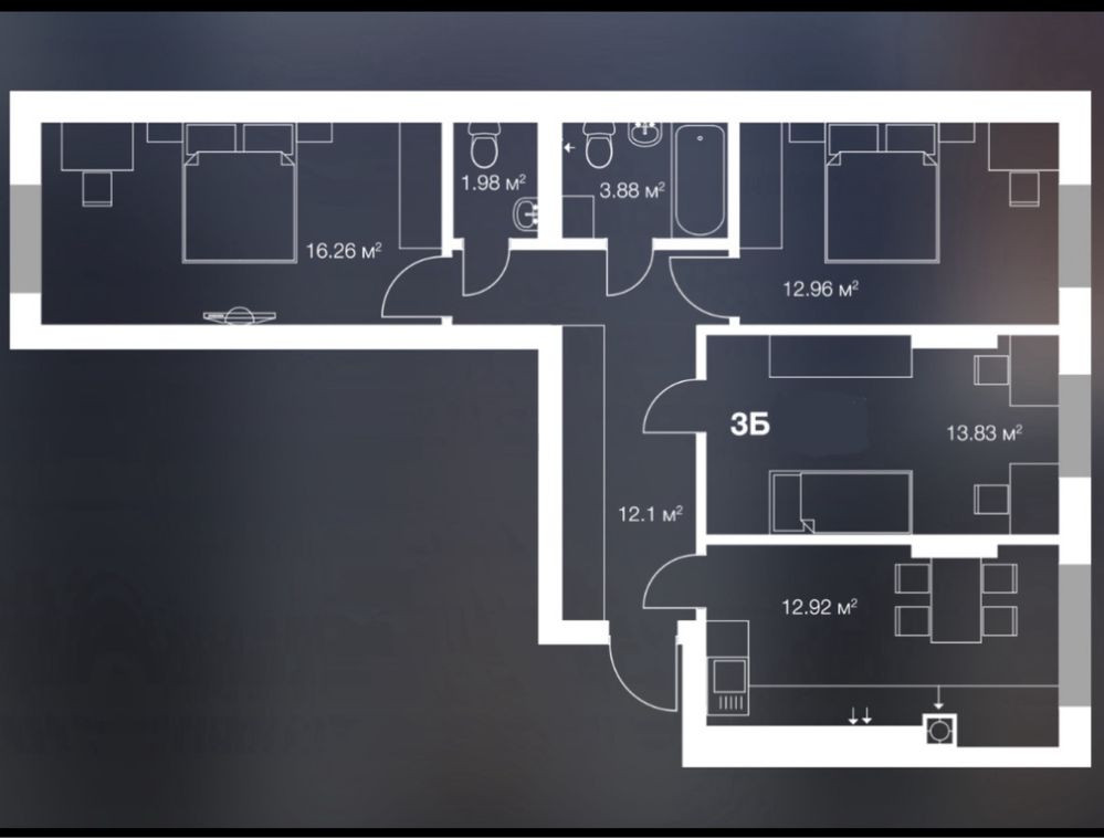 Шок ціна!Оформлення в ціні!Трикімнатна квартира в зданому будинку!72м2 Ірпінь - зображення 3