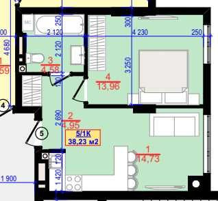 Продається 1 кім квартира в центрі коло парку Івано-Франківськ - зображення 3