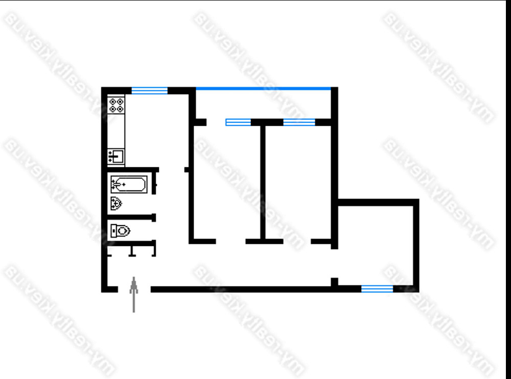 Оренда 2-к. квартири 65 м2 по вул. Флоренції 1/11. метро Лівобережна Київ - зображення 2