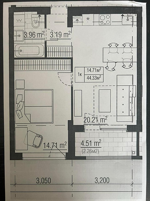 Переуступка однокімнатної квартири ГостомельЖК Park Town, терміново!!! Гостомель - изображение 6