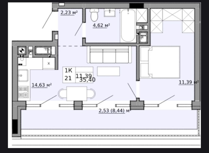 Продаж 1 кімнатна квартира в ЖК Family House вул. Орлика Львов - изображение 3