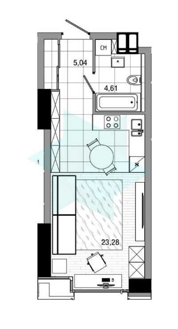 Продам 1-к смарт квартиру ! ЖК Маяк Новострой Набережная Центр ! Днепр - изображение 3