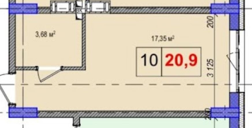 Квартира - сдудія від забудлвника. Соломʼянський район. Киев - изображение 1