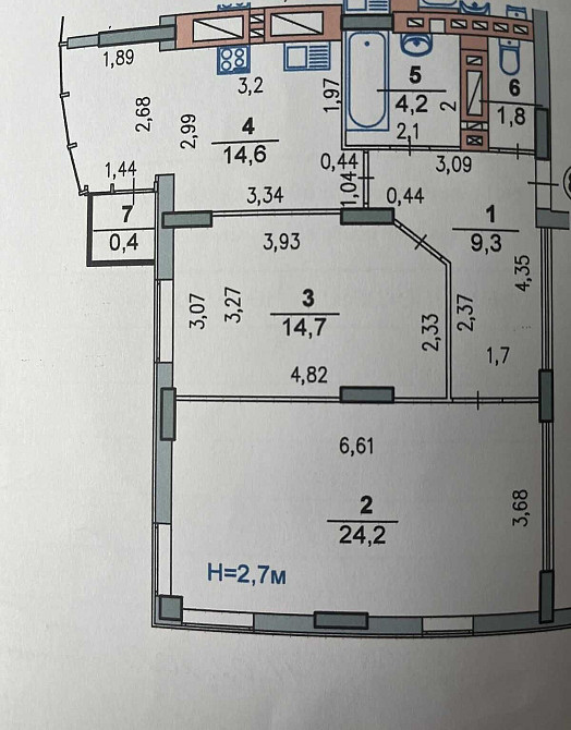 2-квартира у ЖК Над Бугом з неймовірним виглядом на місто ID:36142 Хмельницький - зображення 6