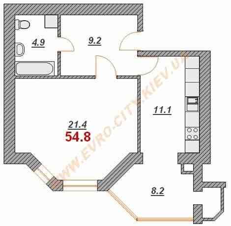 Сдам в аренду 1 к квартиру 54 кв.м ЖК София Сити Боголюбова 20 Sofiivska Borshchahivka