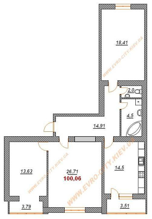 Сдам в аренду 3ком квартиру 103кв.м на 3 этаже ЖК София Сити Франка 5 Sofiivska Borshchahivka - photo 2