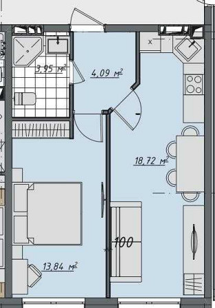 1-кімнатна квартира З ДВОРИКОМ в ЖК "Sofi House",Софіївська Борщагівка Sofiivska Borshchahivka - photo 8