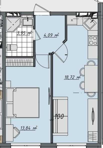 1-кімнатна квартира З ДВОРИКОМ в ЖК "Sofi House",Софіївська Борщагівка Софіївська Борщагівка - зображення 8