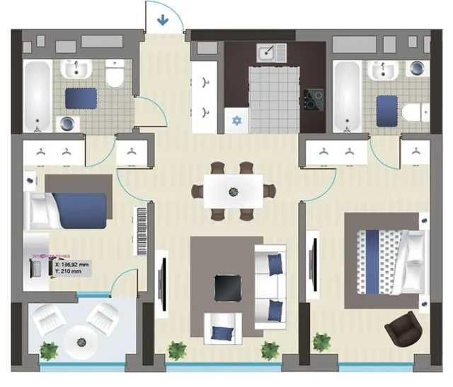 Видовая 2к квартира ЖК Славутич Киев - изображение 2