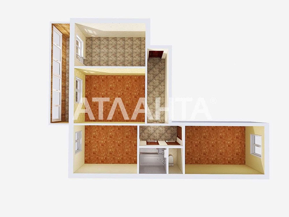 3-ком квартира(70м2) 6-ст Фонтана! Кирпичный Спецпроект! Одеса - зображення 3