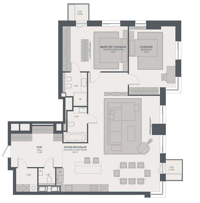 3к квартира ЖК Трініті (TRIIINITY) вул В Тютюнника, 39/2 Печерськ Киев - изображение 1
