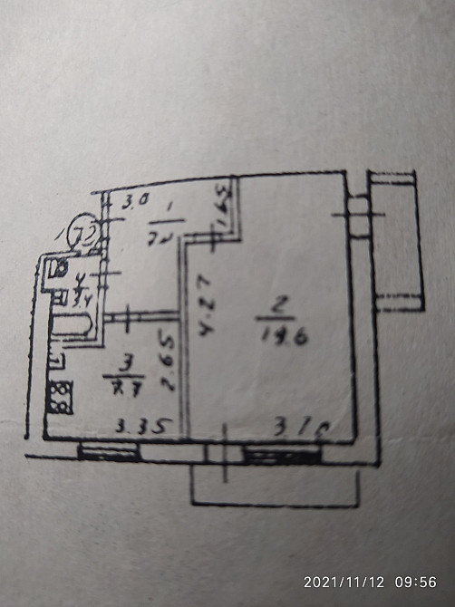 1-к. 12-кварт.собственник.Можно 50% отсрочка. Дніпро - зображення 1