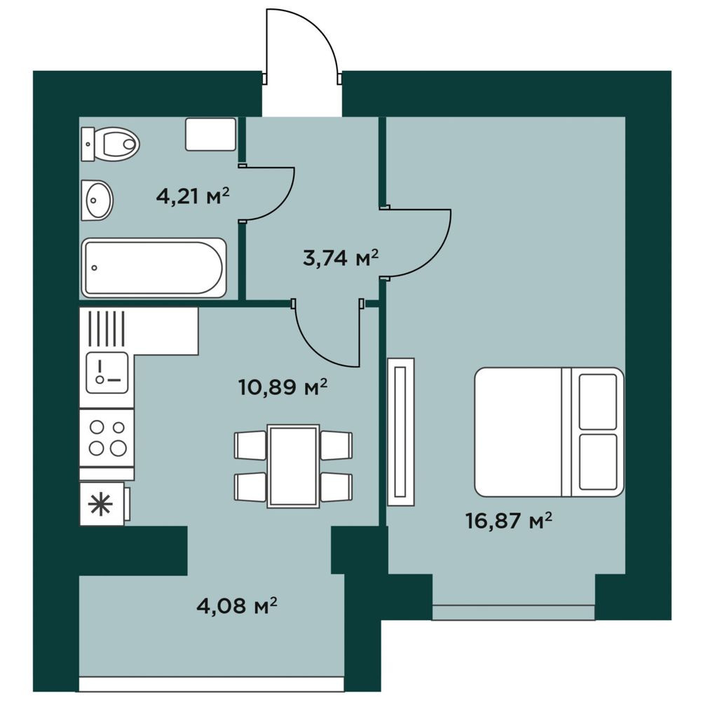 1к Квартира в новобудові Буча - изображение 4