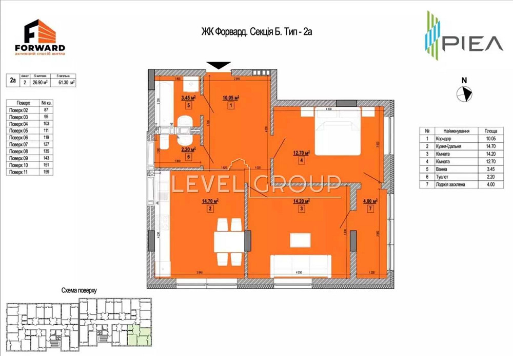 2к квартира в центі Києва, Рибалка Маршала, 5а,ЖК Forward, поруч метро Киев - изображение 2
