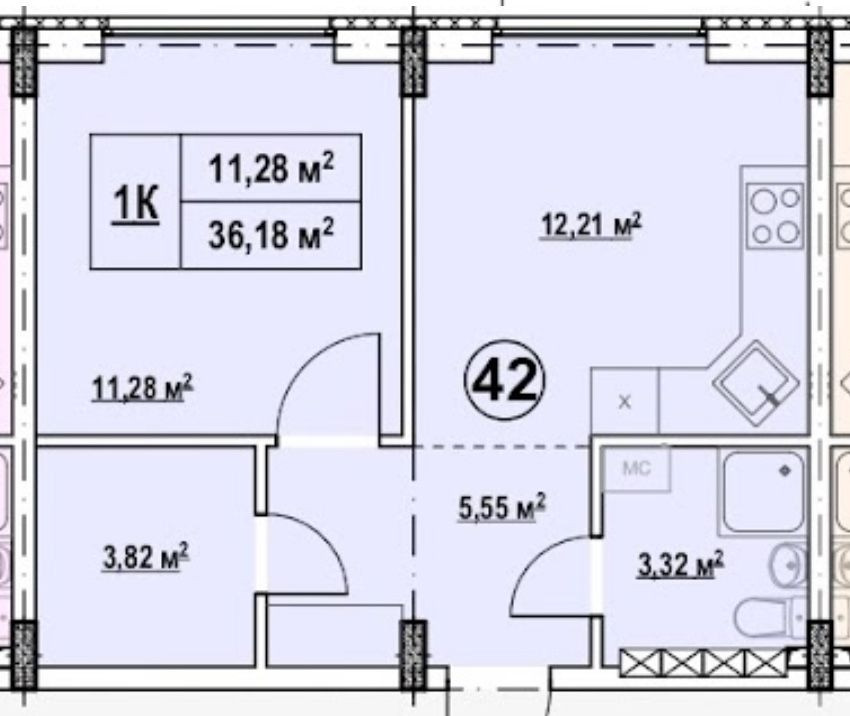 Однокімнатна квартира в Дарницькому районі. Киев - изображение 1