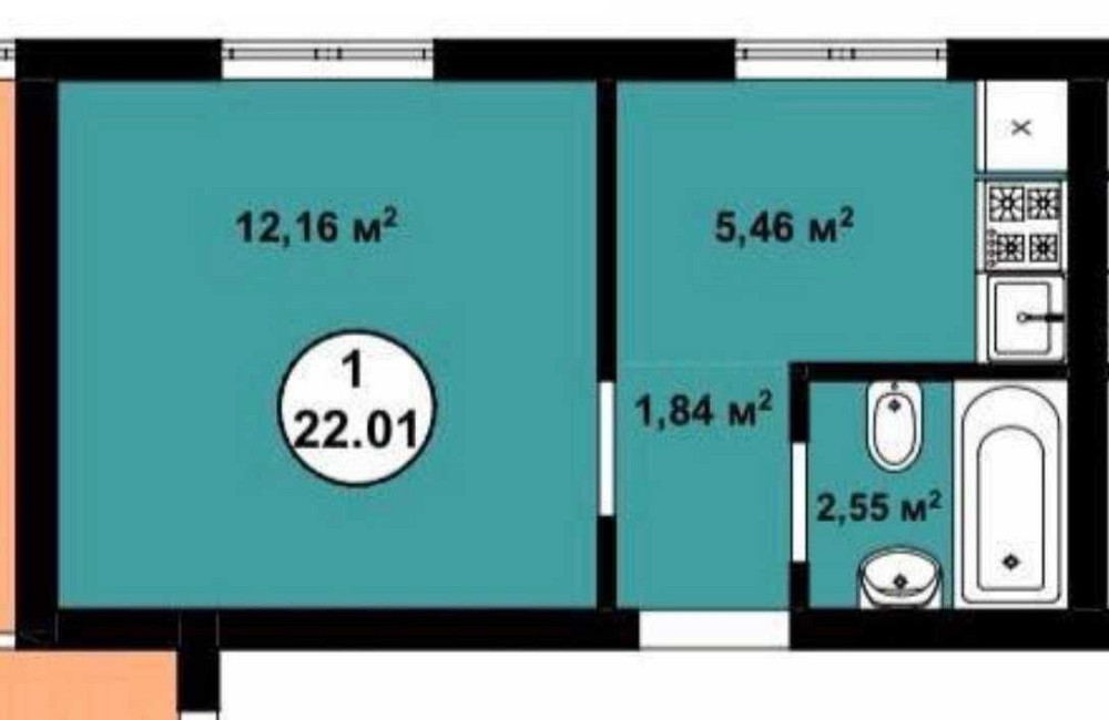 1-кімнатна квартира з ремонтом | Є Оселя | Без комісії Крюковщина - изображение 7