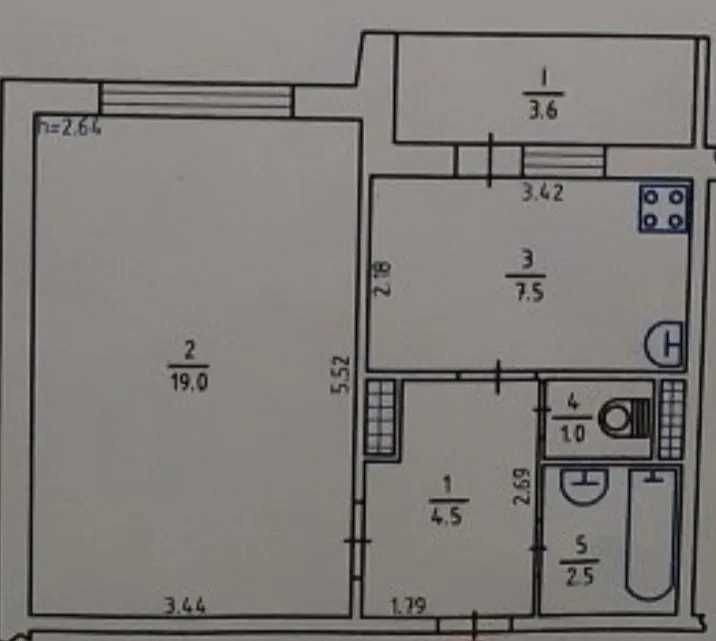 Продам квартиру 1-кімн. на Троєщині Киев - изображение 7