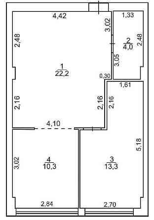 Продаж 2-кім апартаменту, Ринок Краснодонців, АТБ, АК Тиса Renovation Uzhhorod