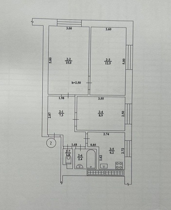 З кім. квартира вул. Авіаторська Лубни - зображення 7
