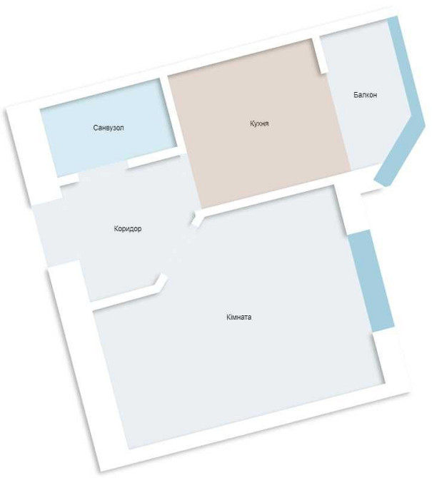 БЕЗ %, ЖК Празький квартал 2, продаж квартири 26.2м2 з автономним опал Петропавлівська Борщагівка - зображення 3