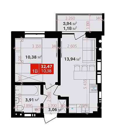 Продам 1-кімнатну квартиру 32м2  ЖК Авантаж 247, м. Буча. Bucha