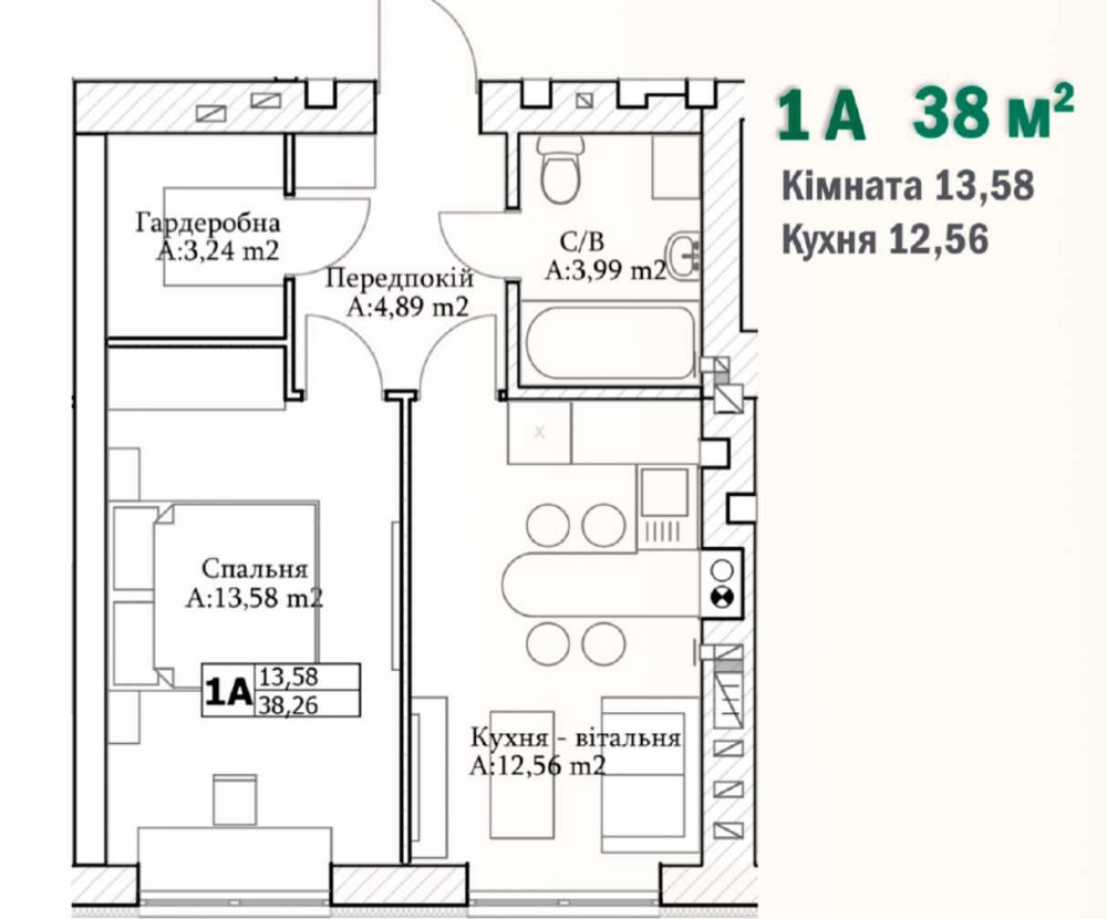 Однокімнатна  квартира в ПРЕСТИЖНОМУ житловому будинку! Ірпінь - зображення 4