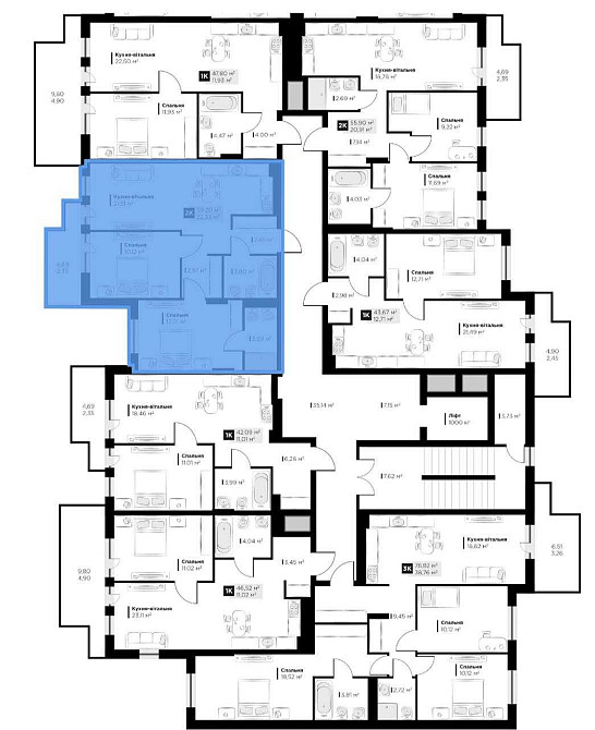 Продаж 2-кім квартири ЖК Perfect Life, lev Development, Винники Винники - изображение 7