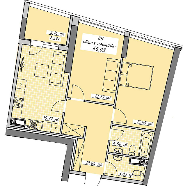 Лучшая цена! 2 комнатная 66 м2, ЖК Атмосфера, СДАНА, Аркадия Одесса - изображение 6
