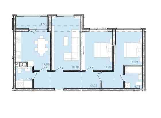 Продам 3-комнатную квартиру на 6 ст. Фонтана, ремонт, без комиссии! Odesa