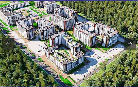 Продам велику 1-но кімнатну квартиру  46,1 м2 . В Парковій зоні. Obukhiv