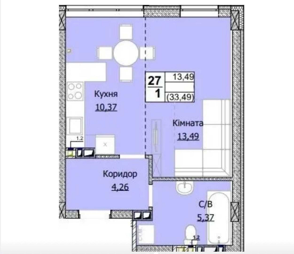 1к квартира в центрі Гостомеля ТОРГ Оформлення в ціні Гостомель - изображение 6