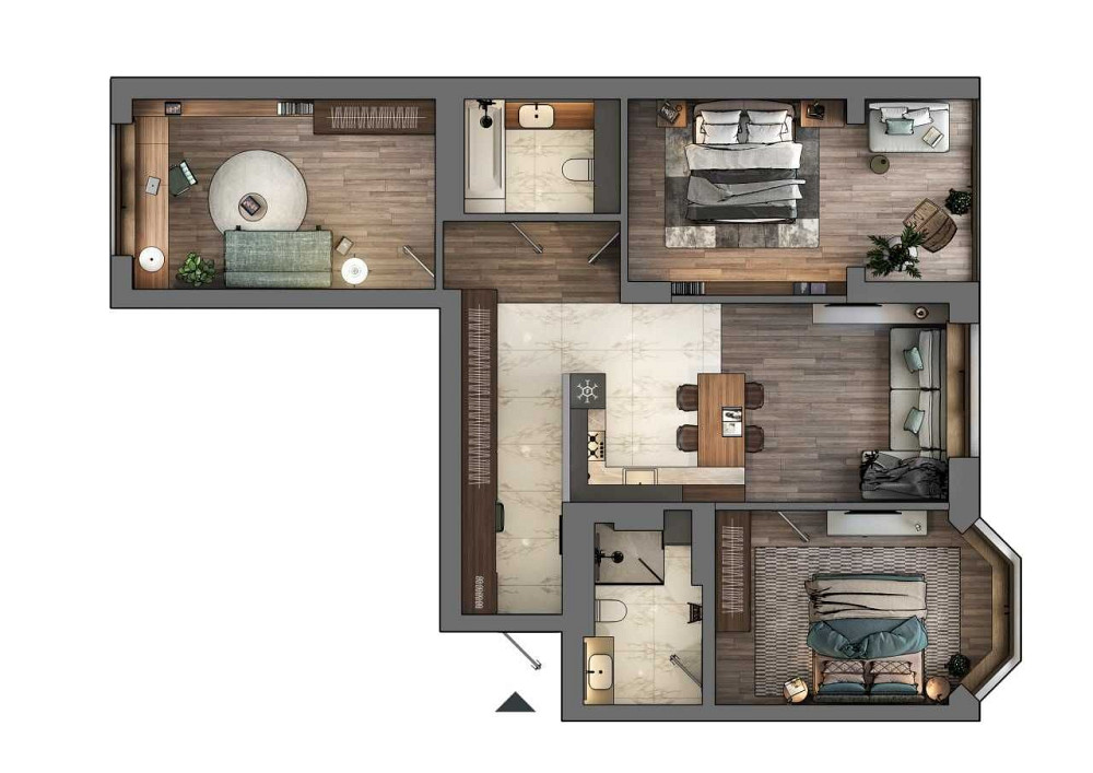 ГОТОВА 3-кімнатна квартира в ЖК 7я Щасливе - зображення 1