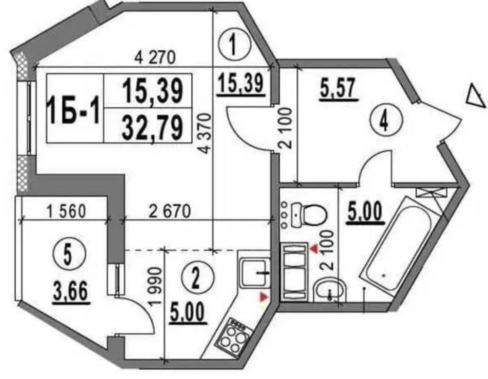 Продам квартиру студію від власника Юлії Здановської 81 б Киев - изображение 3
