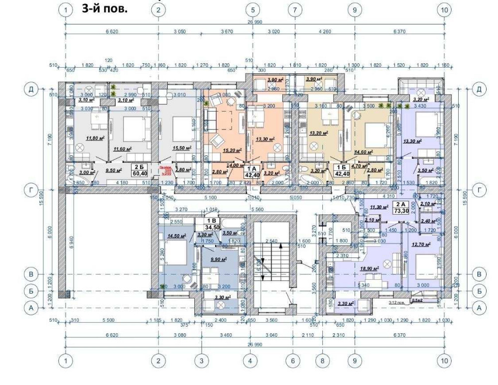 Продається велика 2-х кімнатна квартира кухня-студія в ЖК Княгинин. Ивано-Франковск - изображение 3