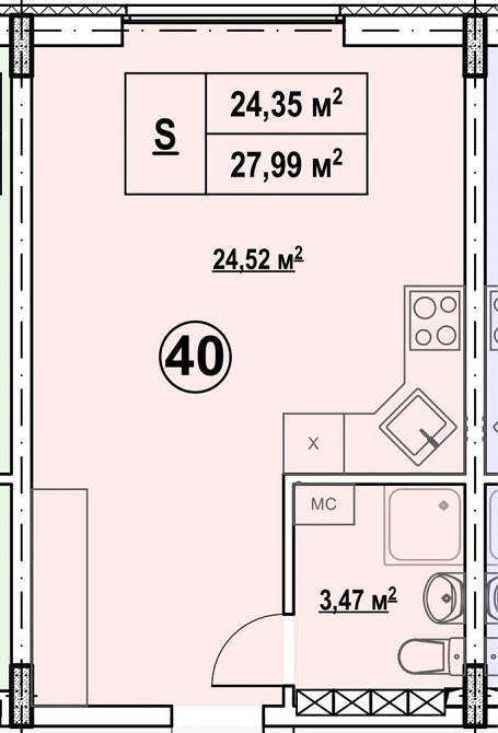 Простора студія від забудовника! Є розтермінування 0%. Дарницький р-н. Киев - изображение 2