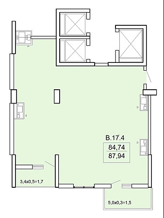 Эксклюзив. 88/134 кв.м. ЖК Акрополь. Собственник Fontanka - photo 2