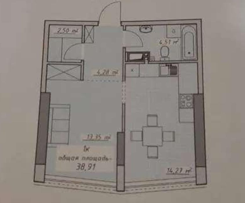 Аркадия! Сдана секция! 1 комн ЖК "Атмосфера. Генуэзская/Курортный пер. Одеса - зображення 3
