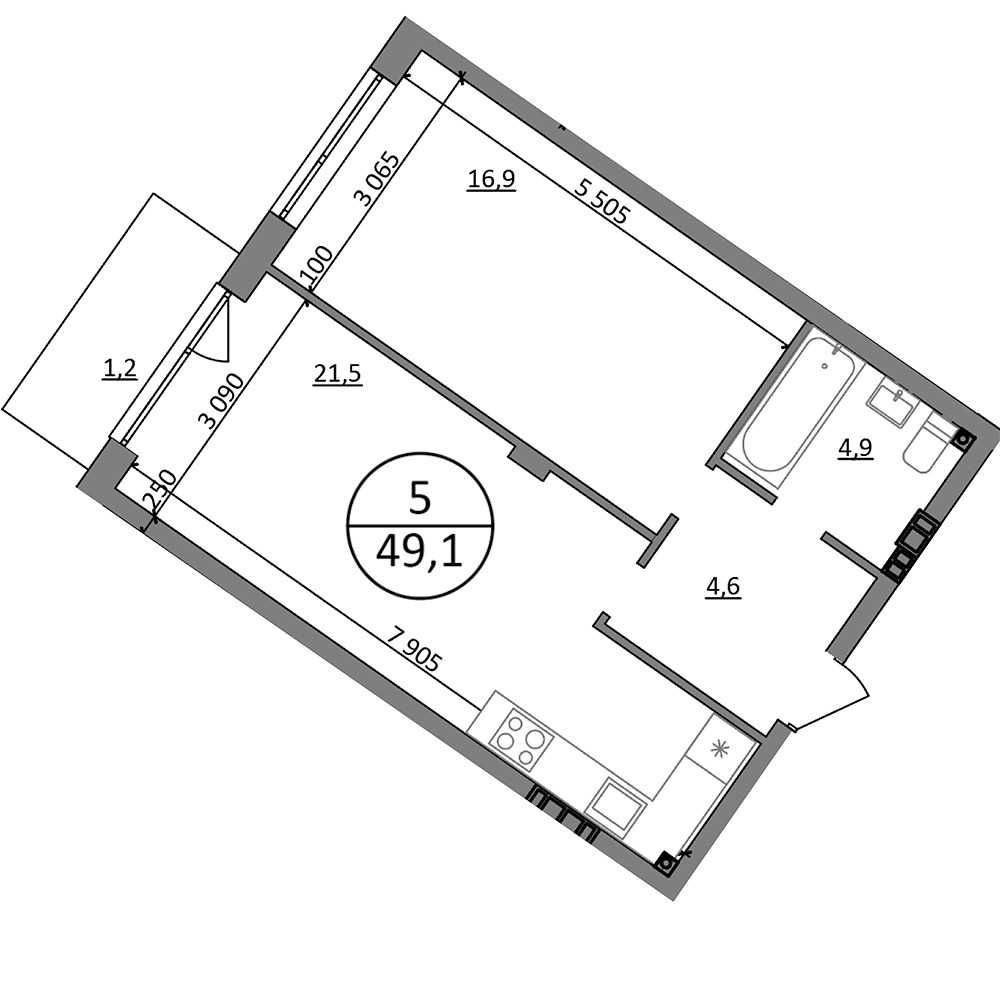 1 кімнатна квартира Брюховичі здача в 2025 Брюховичи - изображение 2