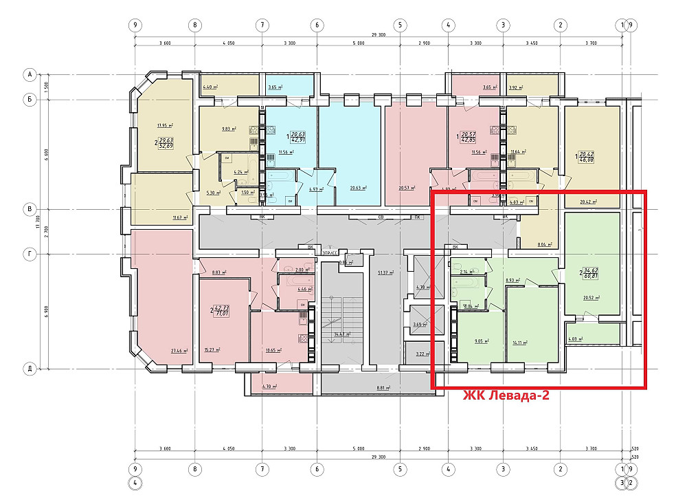 ЖК Левада ОТОПЛЕНИЕ, ДОКУМЕНТЫ! Продам 2 комн. квартиру 61м2 ЦЕНТР! AB Харків - зображення 1