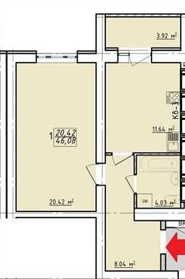 46м2 ОТОПЛЕНИЕ ЕСТЬ ЖК Левада Продам 1 комн. квартиру метро ГагаринаAB Харків - зображення 3