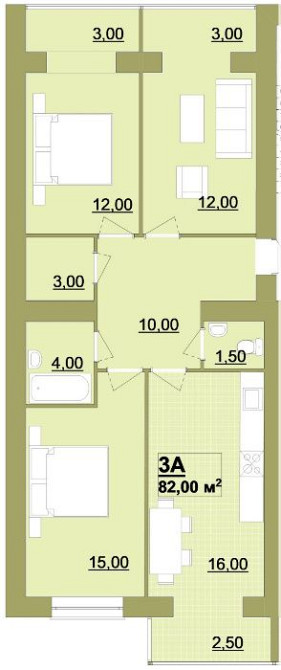 ЗДАНА 3-кімн., 85м.кв., в Центрі міста, р-н гот.Надії, Бандери-Сахар Ивано-Франковск - изображение 2