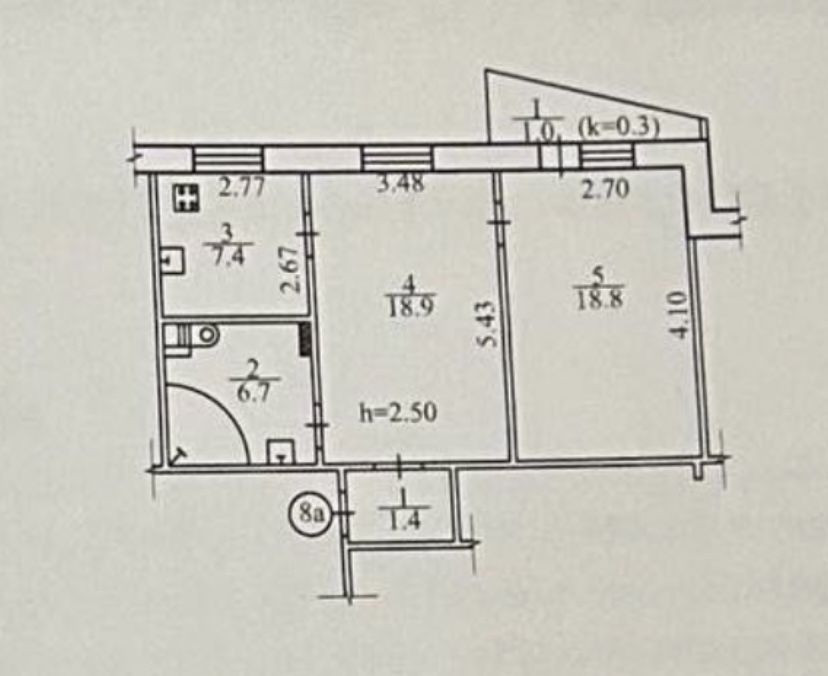 Новая Сдам 2 ком.кв. ул.Евпаторийская, ж/м Сокол2 Дніпро - зображення 8