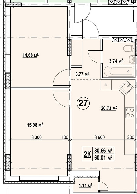 Двокімнатната квартира з балконом біля лісу,Дарницький район! Киев - изображение 1