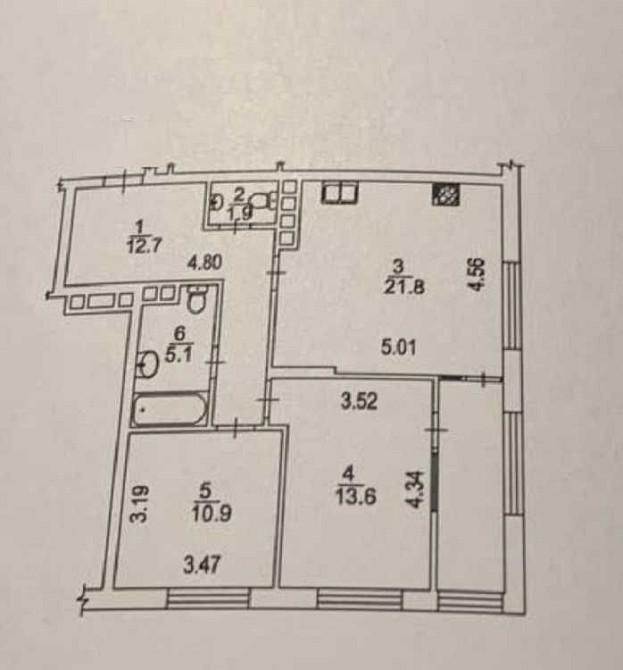 БЕЗ% Продаж двокімнатної квартири 72m2 в ЖК Seven, після будівельників Киев - изображение 2