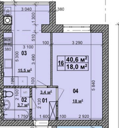 Продаж 1 к. квартири 40.6 м2 Ходосовка, Мануфактура, Мегамаркет без % Khodosivka - photo 1