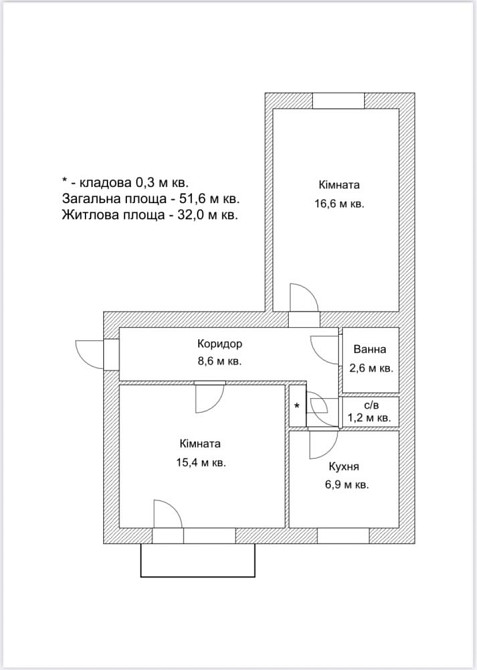 Продається 2 кімнатна квартира р-н. Автовокзал, цегляний будинок Ровно - изображение 2