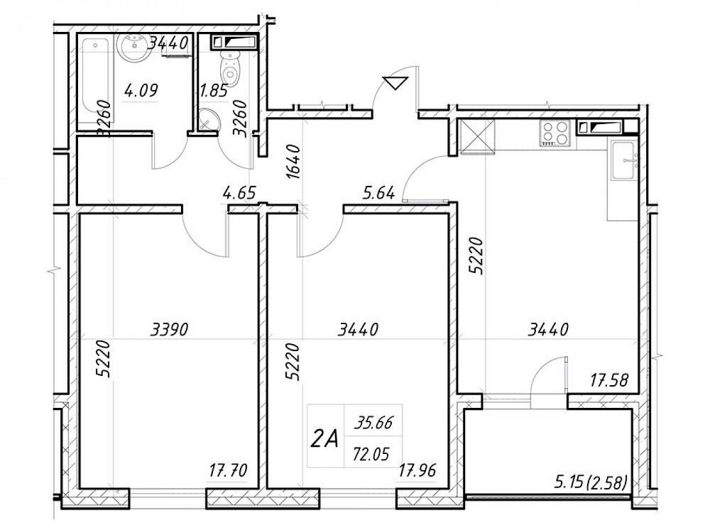 єОселя з РЕМОНТОМ 2к-72м2 ЖК Деснянський, Закревського Киев - изображение 7