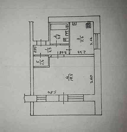 1 комн. Квартира Krupets (Rivnenska obl.)