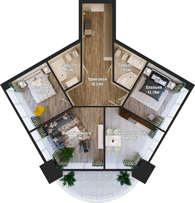 Продам 3 к квартира ЖК  Bartolomeo Дніпро - зображення 4