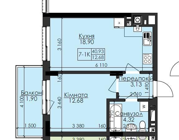 Продаж квартири новобудова 1 кімнатна Під Голоском Аурум Lounge Львов - изображение 4